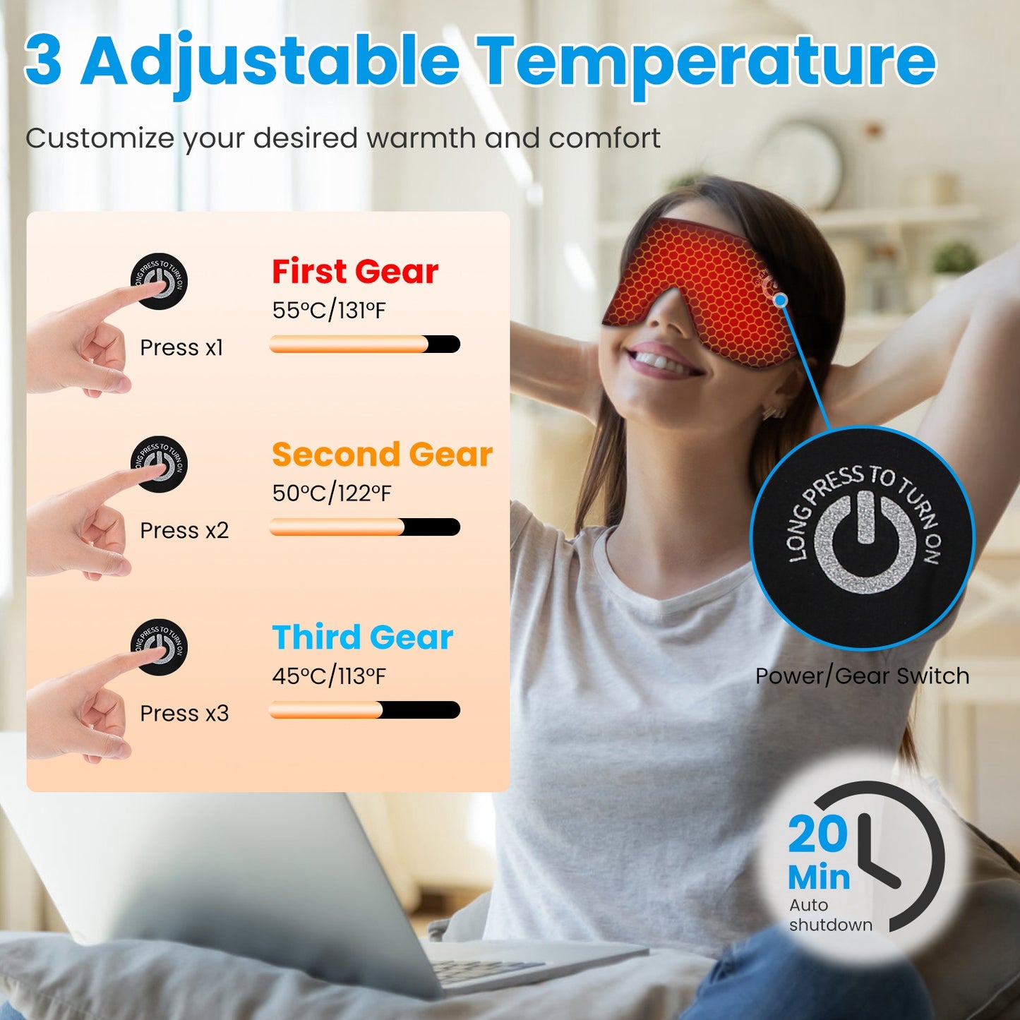 Cordless Heated Eye Mask